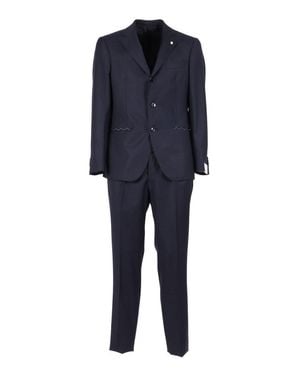 Luigi Bianchi Tailored Suit Crafted - Blue