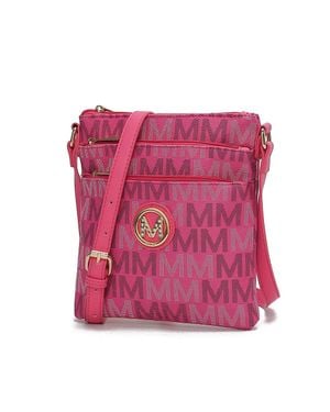 MKF Lemuel M Signature Crossbody Bag - Pink