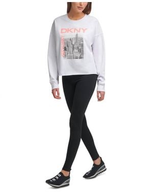 DKNY Sport City Skyline Graphic Sweatshirt - Gray