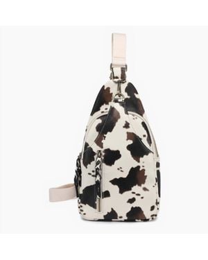 Jen & Co. Nikki Compartment Sling Pack Bag - White