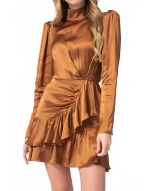 IRO Osium Ruffled Mini Dress - Orange