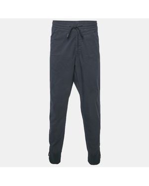 BOSS Cotton Blend Relaxed Fit Sweatpants - Blue