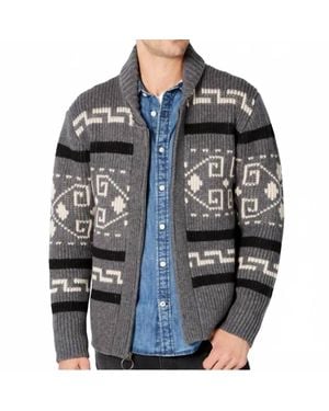 Pendleton Westerley Wool Button Sweater - Black