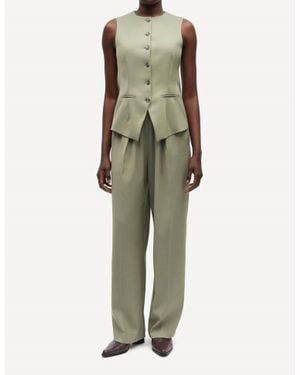 Samsøe & Samsøe Julia Wide Leg Pants - Green