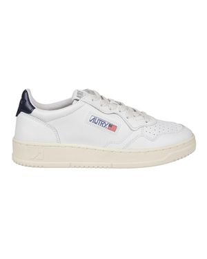 Autry Medalist Low Leather Low-Top Sneakers - White