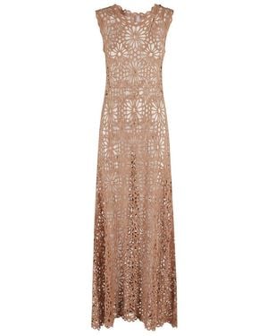 Norma Kamali Sleeveless Swing Maxi Dress - Natural