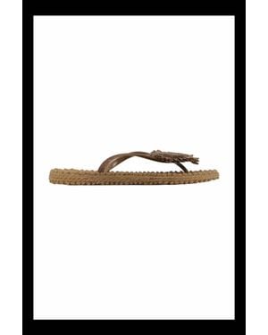Ilse Jacobsen Cheerful Flower Flip Flops - Black