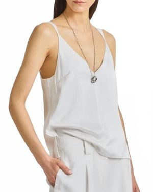 Saint Art Keira V-Neck Tank Top - Gray
