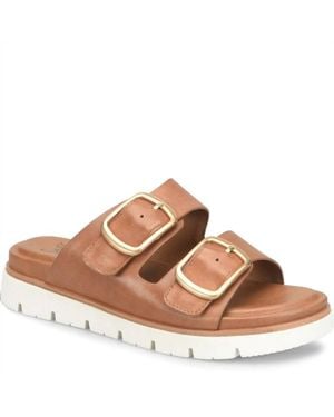 Söfft Gabby Platform Slide - Brown