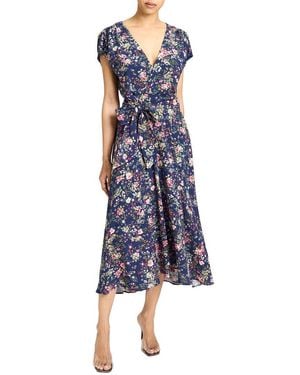 Santorelli A-Line Dress - Blue