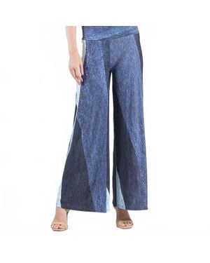 Clara Sunwoo Palazzo Wide Leg Pant - Blue