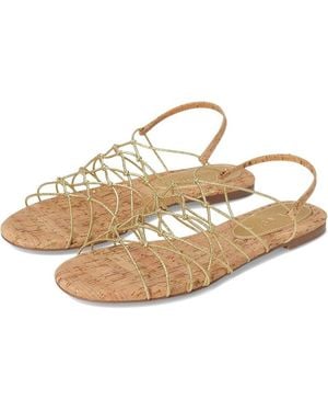 Steve Madden Libra Libr02S1 Flat Slip On Strappy Sandals Zap585 - Metallic