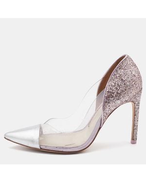 Sophia Webster Leather Pvc And Glitter Daria Pointed Toe Pumps - Multicolor