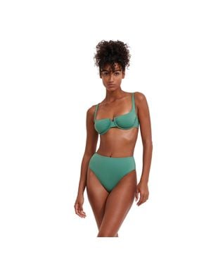 Flirtt Gottex Solid Underwire Bikini Top - Green