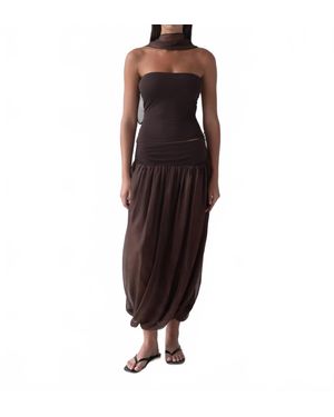 Belle Anna Meadow Maxi Skirt - Red