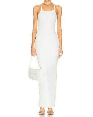 ÉTERNE Scoop Neck Tank Dress - White