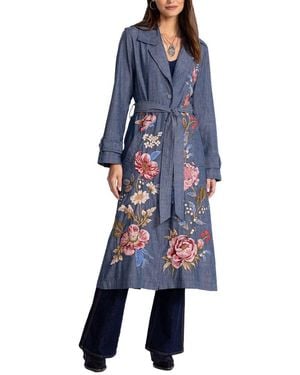 Johnny Was Petite Florrie Coat - Blue
