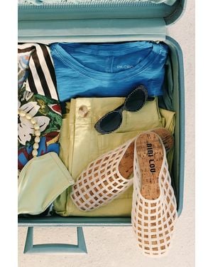 Bibi Lou Netted Jelly Mules - Blue