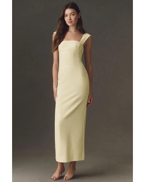 BHLDN Square-Neck Corset Maxi Dress - Black