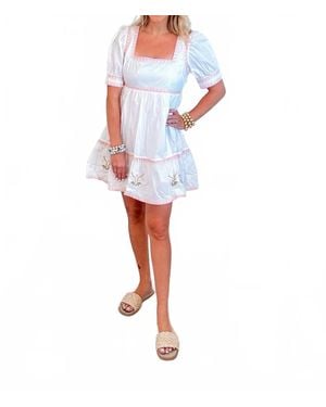 2.7 August Apparel Pretty Mini Dress - Blue