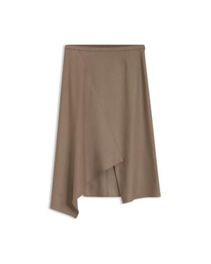 BOSS A-Line Skirt With Asymmetrical Hem - Brown