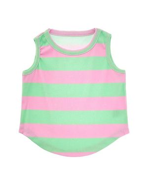 Chaser Brand Baby Stretch Rib Shirttail Muscle Tank Top - Gray