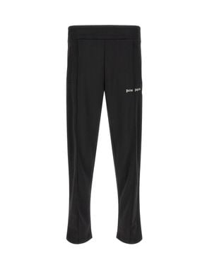 Palm Angels Classic Fit Track Pants With Contrast Piping - Black