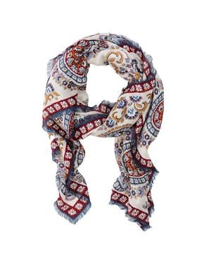 J.McLaughlin Bellini Wool-Blend Scarf - White