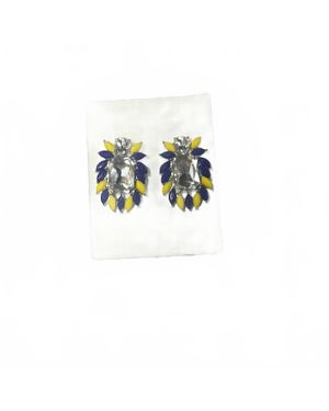 Stadium Gem Game Day Glam Cluster Earrings - Blue