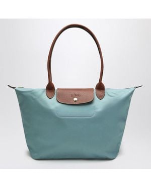 Longchamp Eucalyptus Colou Le Pliage Original L Bag - Blue