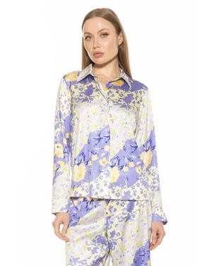 Alexia Admor Ginger Blouse - Blue