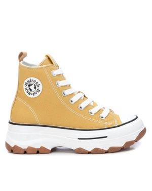 Xti Canvas Ankle Boots - Metallic