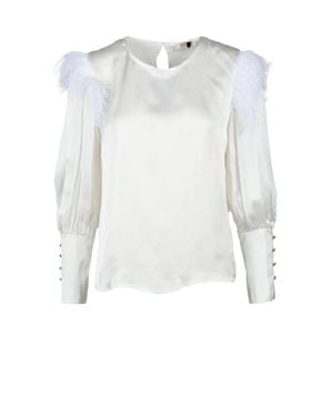 Think! Viscose Rayon Blouse - White