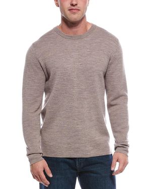 Magaschoni Merino Wool-Blend Crewneck Sweater - Gray