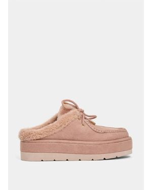 Shu Shop Tulsa Suede Mules - Pink