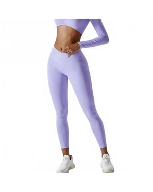 Rockstar Peach Sophie High Rise Leggings - Purple
