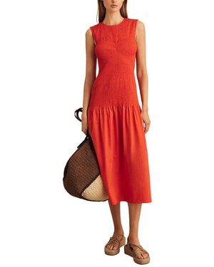 Reiss Annabel Shirred Detail Dress