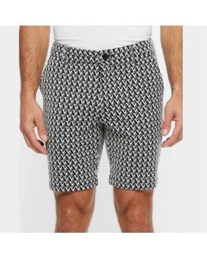 Postmarc Ridge Point Jacquard 8" Inseam Stretch Knit Short - Black