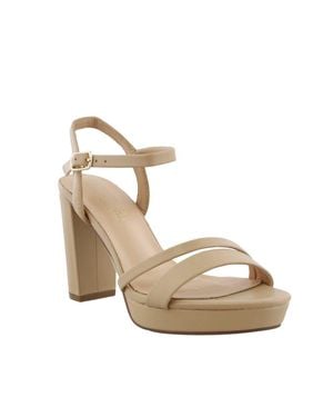 De Blossom Collection Amara Nude Heel - Metallic