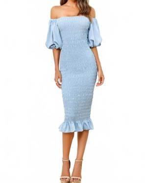 Velvi Bridgette Dress - Blue