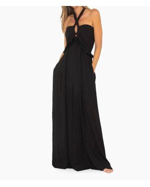 JBQ Esme Halter Jumpsuit - Black