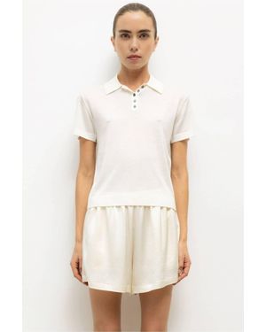 Leset James Short Sleeve Polo - White