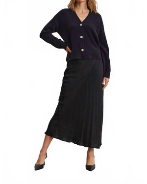 Velvet By Graham & Spencer Cadence Satin Maxi Skirt - Blue