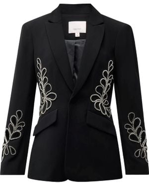 Cinq À Sept Rhinestone Paisley Cheyenne Blazer - Black