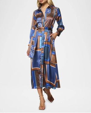 MISA Los Angles Herminia Dress - Blue