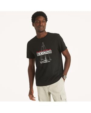 Nautica Sailing Graphic T-Shirt - Black