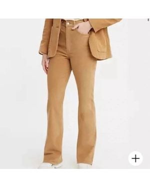 Levi's Ribcage Bootcut Corduroy Pants - Natural