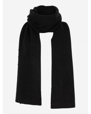 EsQualo Pearls Scarf - Black