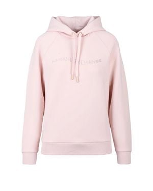 ARMANI EXCHANGE Slim Hooded Sweatshirt - Pink