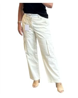 Pistola Addie High Rise Relaxed Cargo Trouser - White